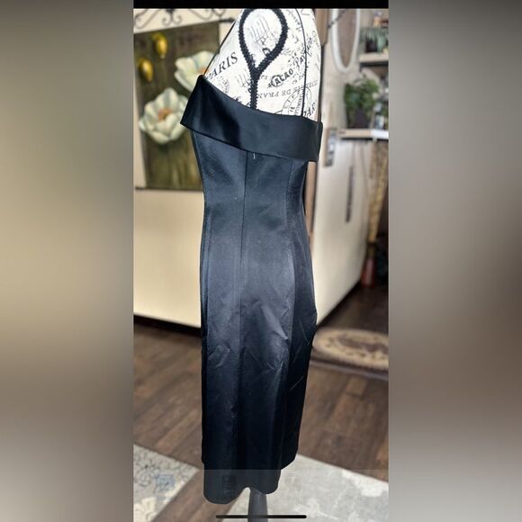 Anne Klein Little Black Dress with spaghetti straps . Feels like silk .Size 4. - Picture 3 of 10